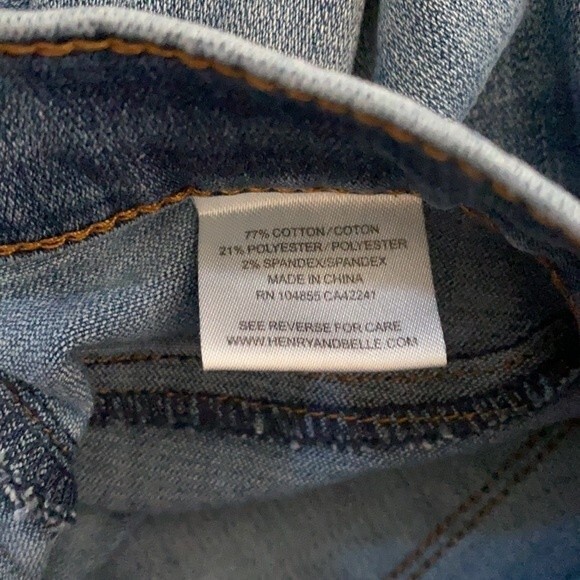 Lila Ryan Jeans Skinny Dark Blue Marina Raw Zipper Hem Mid-Rise Denim Size 29 - Picture 7 of 8